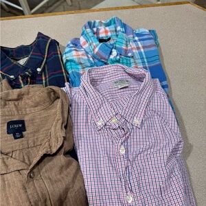 J.Crew Men's Plaid and Solid Shirts